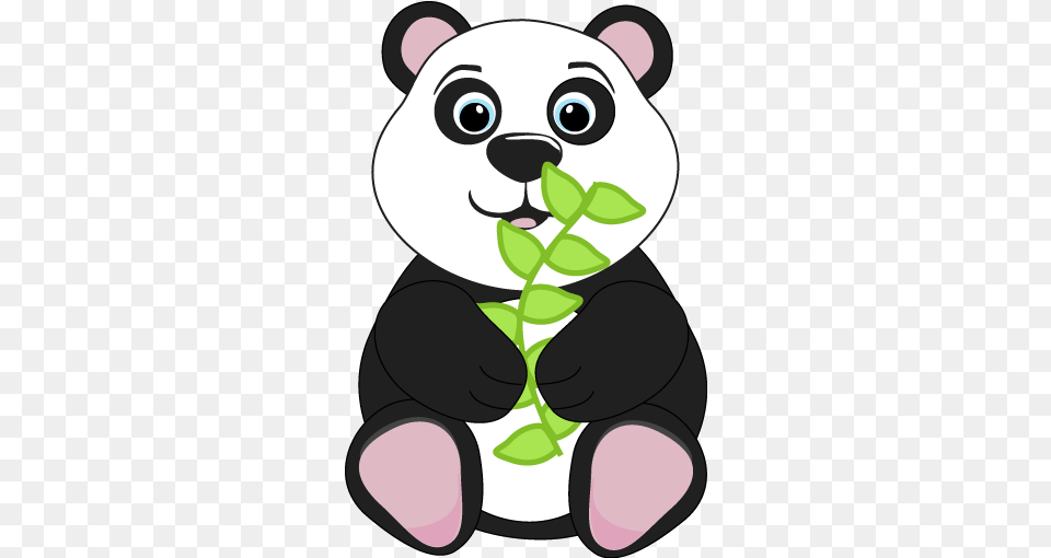 Panda Clipart Clip Art Cute Animals, Leaf, Plant, Nature, Outdoors Png Image