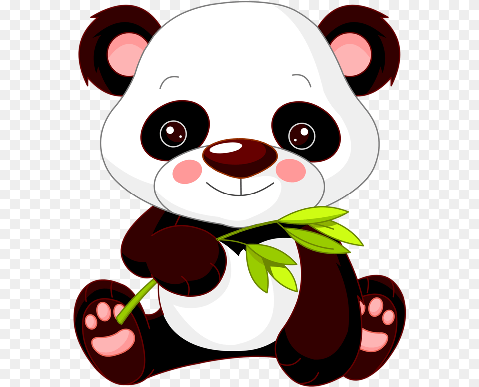 Panda Clipart Cute Baby Zoo Animal Cute Panda Clipart, Plant, Food, Fruit, Produce Free Transparent Png