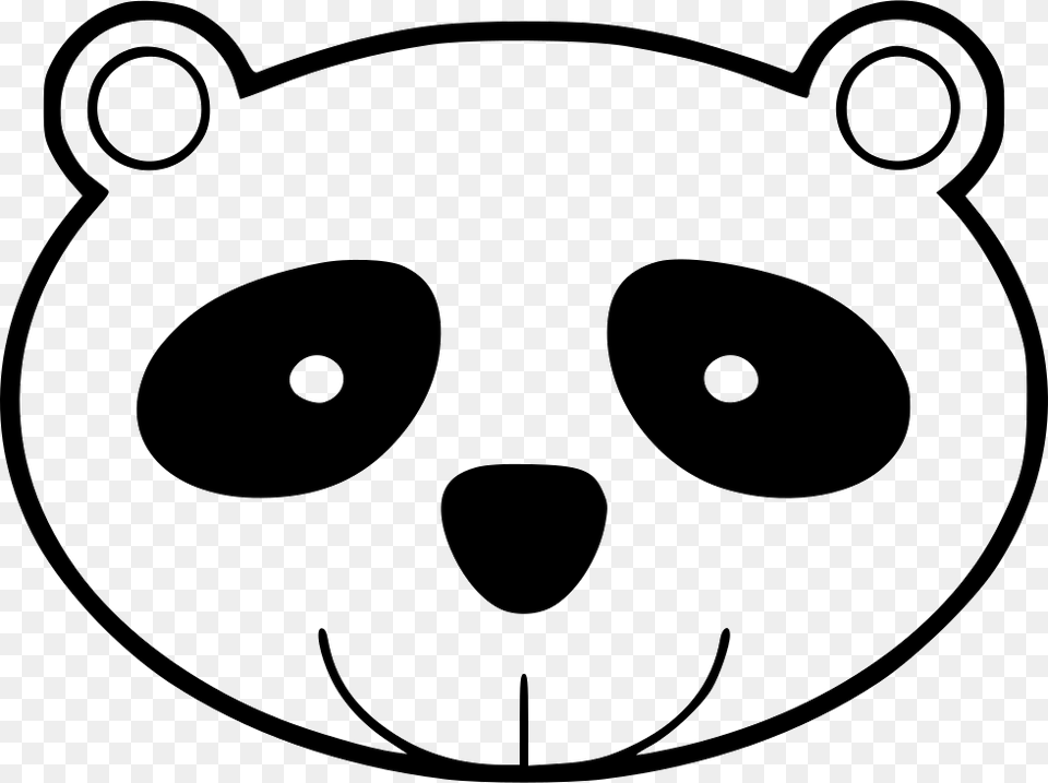 Panda Comments Icon, Stencil, Disk Png Image