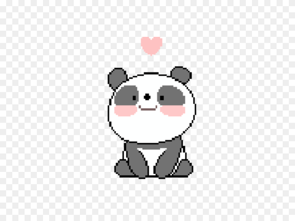 Panda Cute Tumblr Pixel Petsandanimals, Face, Head, Person, Baby Png Image