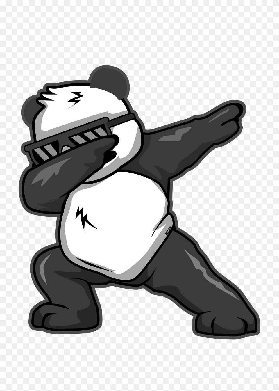 Panda Dab, Stencil, Baby, Person, Face Png Image