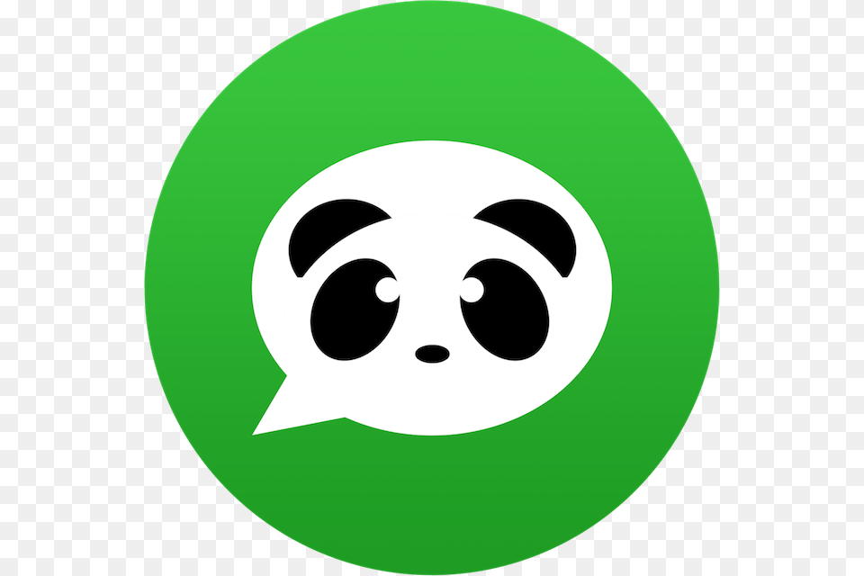 Panda Dictionary Logo Circle, Disk Free Png Download