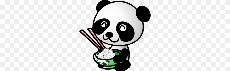 Panda Eating Rice Clip Art Panda Panda Cute Panda, Baby, Person, Food Free Transparent Png