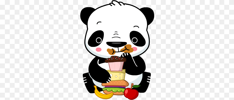 Panda Emoji, Baby, Person, Cream, Dessert Png Image