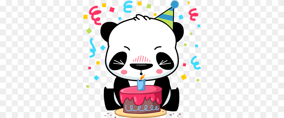 Panda Emoji Happy Birthday Panda Emoji, Person, People, Food, Dessert Png