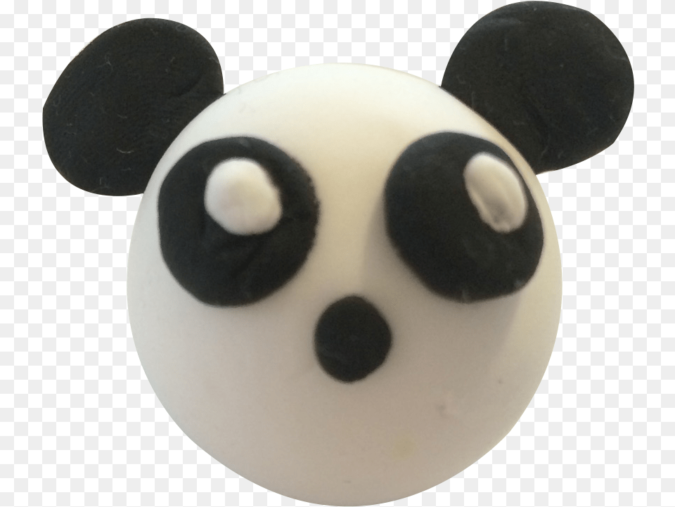 Panda Emoji Super Light Air Clay Dessert Dessert, Sphere, Animal, Bear, Giant Panda Free Png