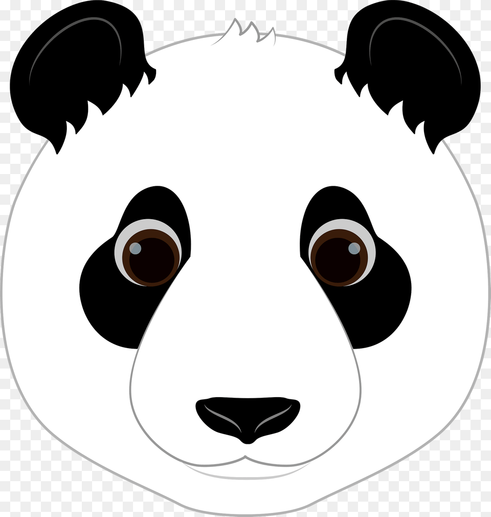 Panda Face Clipart, Animal, Mammal, Wildlife Free Transparent Png