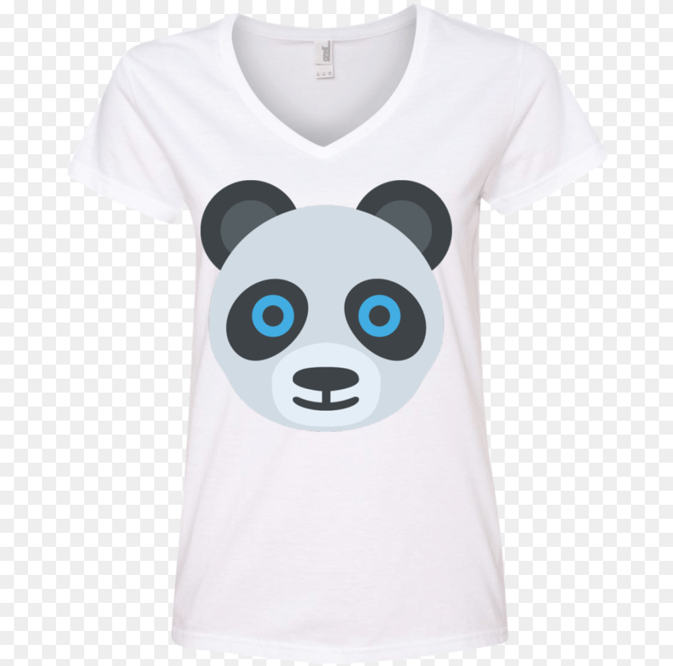 Panda Face Emoji Ladies Cartoon, Clothing, T-shirt, Shirt Free Png Download