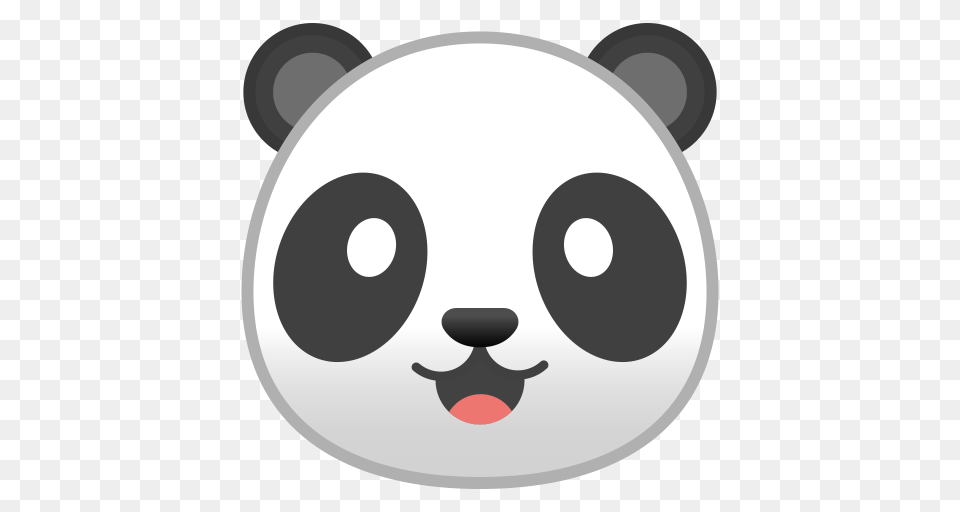 Panda Face Icon Noto Emoji Animals Nature Iconset Google, Disk Png