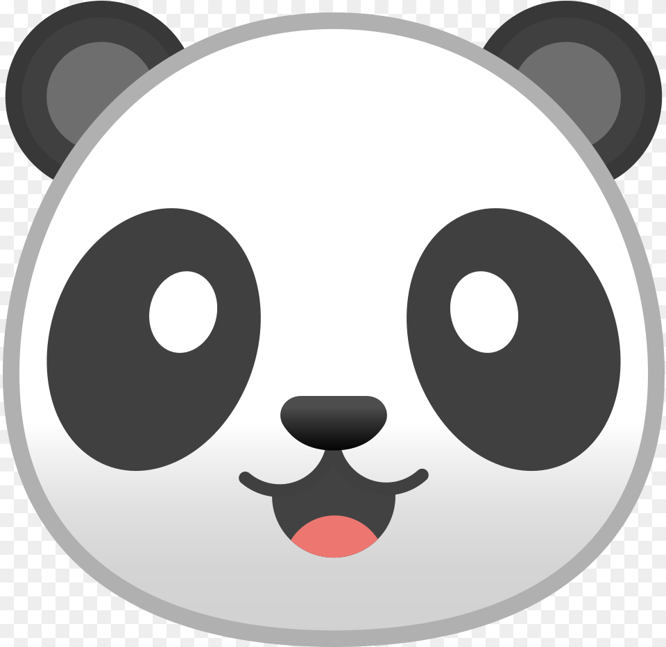 Panda Face Icon Noto Emoji Animals Nature Iconset Google Whatsapp Panda Emoji, Disk Png Image