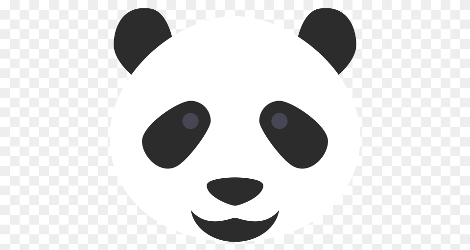 Panda Flat Hand Icon With And Vector Format For Free, Disk Png Image