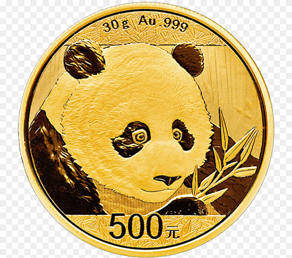 Panda Gold Coin 2018, Animal, Bear, Mammal, Wildlife Png Image