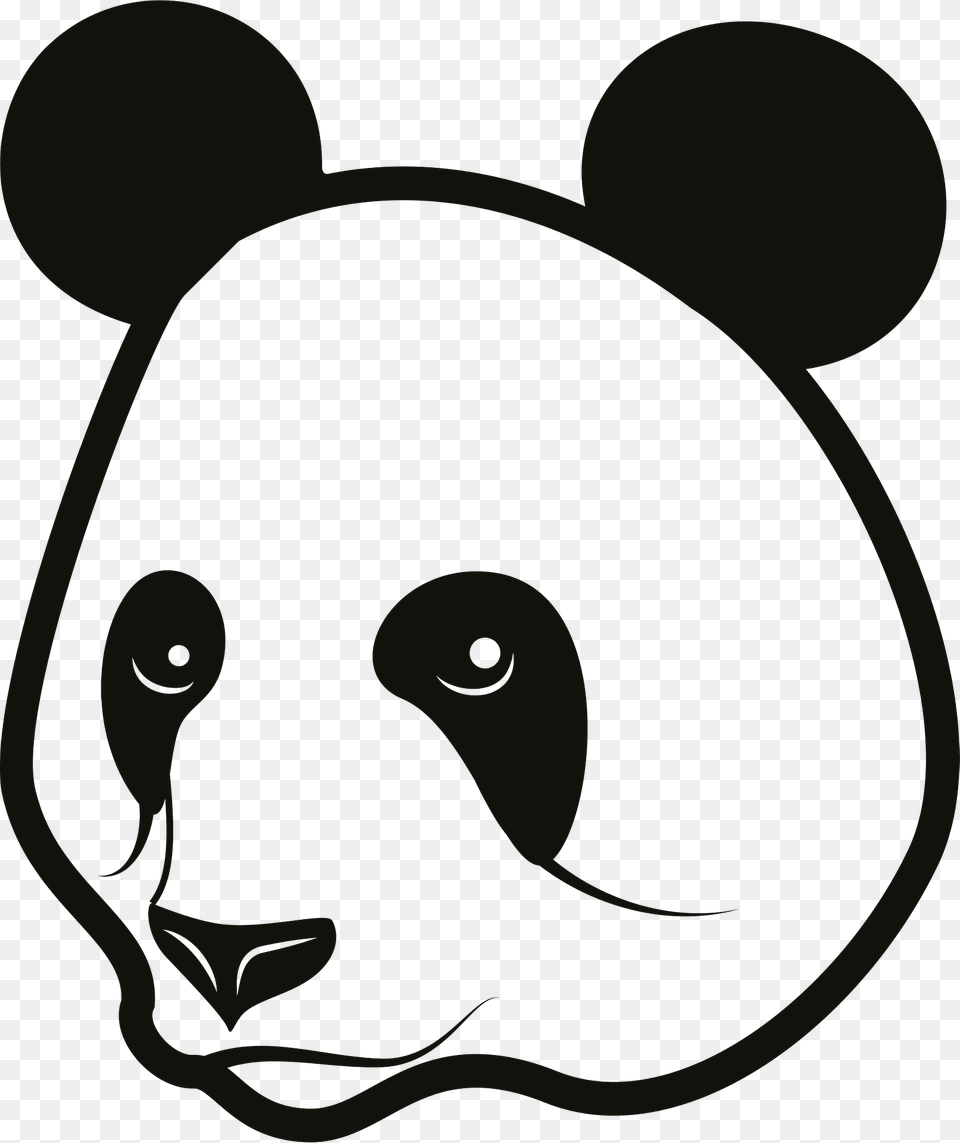 Panda Head Clipart, Animal, Mammal, Rat, Rodent Png Image
