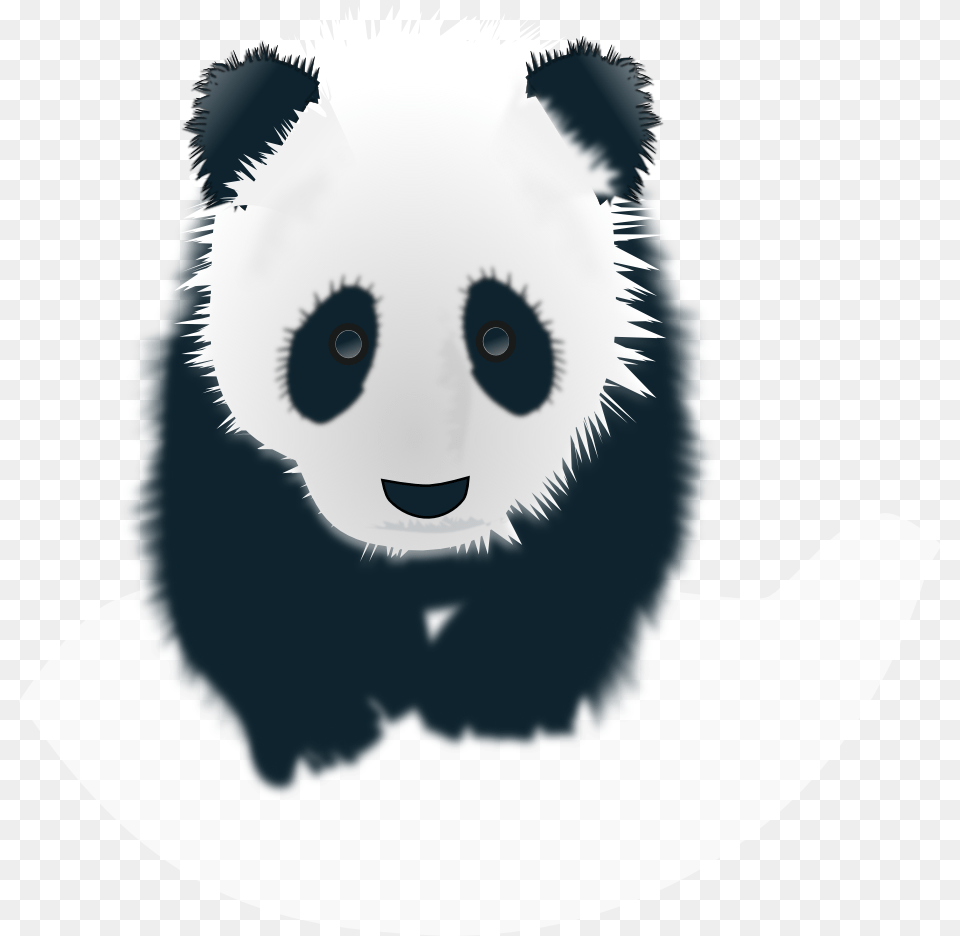Panda Head Drawing At Getdrawings Pandas Black And White, Animal, Wildlife, Mammal, Bear Free Transparent Png
