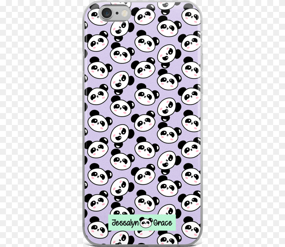 Panda Head Pattern Iphone Case Jessalyn Grace Phone Cases, Home Decor, Animal, Bear, Mammal Free Png Download