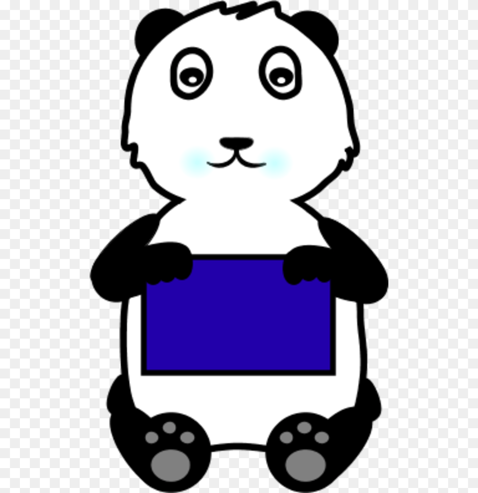 Panda Holding A Sign, Baby, Person, Face, Head Png