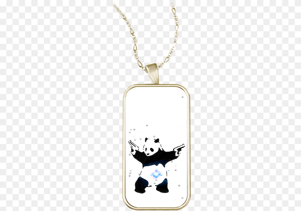 Panda In Gold Gold, Accessories, Jewelry, Necklace, Pendant Png