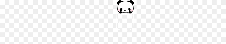 Panda In Pocket Cute Funny Blush Pink Cheek Png Image