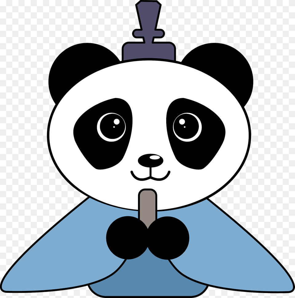 Panda King Clipart, Cartoon, Device, Grass, Lawn Free Png