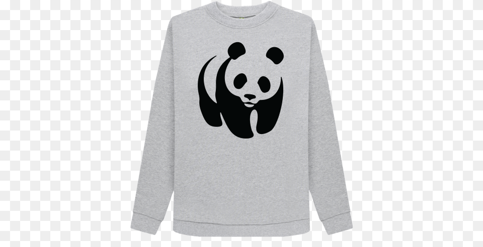Panda Logo, Clothing, Knitwear, Long Sleeve, Sweatshirt Png Image