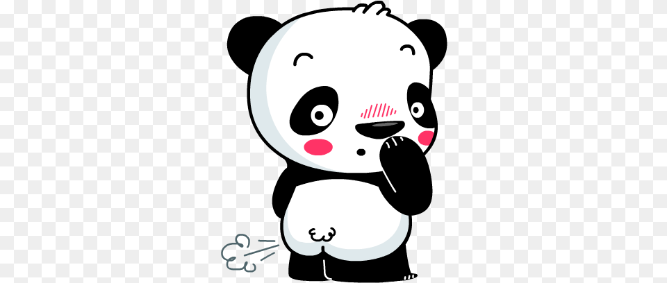 Panda Love Emoji Transparent Panda Fart, Baby, Person Png