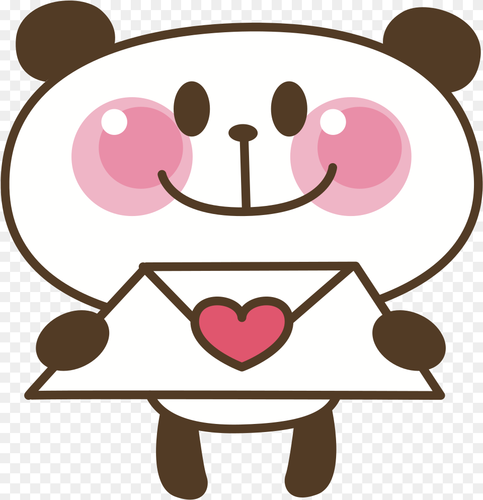 Panda Love Letter Clip Art Love Panda Free Transparent Png