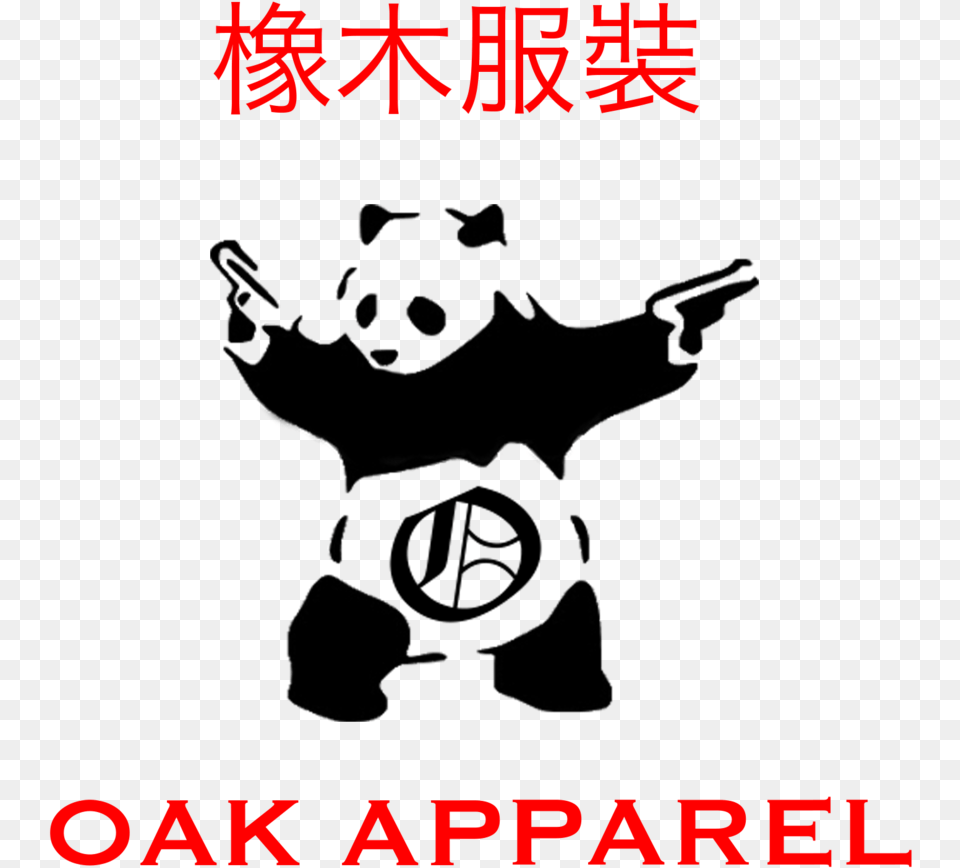 Panda Oak Banksy Panda With Guns, Martial Arts, Person, Sport, Accessories Free Png