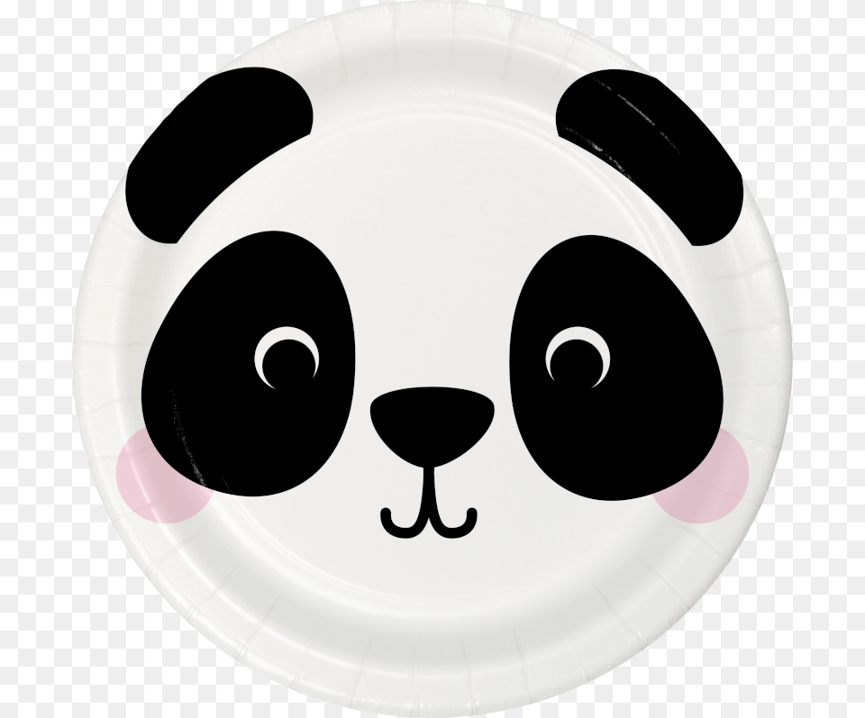 Panda Party Dinner Plates Cartoon, Food, Meal, Dish Free Transparent Png