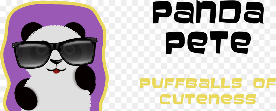 Panda Pete Line Digital Stickers Graphic Design, Accessories, Glasses, Sunglasses, Person Png Image