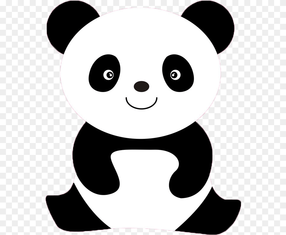 Panda Pictures For Coloring, Stencil, Nature, Outdoors, Snow Png Image
