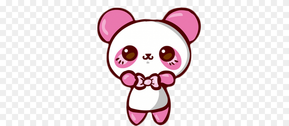 Panda Pink And Kawaii Kawaii Cute Pink Panda Png Image