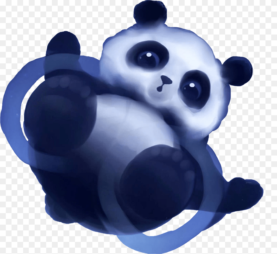 Panda Puddle Water Panda Pandalove Pandabear Watercol, Animal, Bear, Mammal, Wildlife Png Image