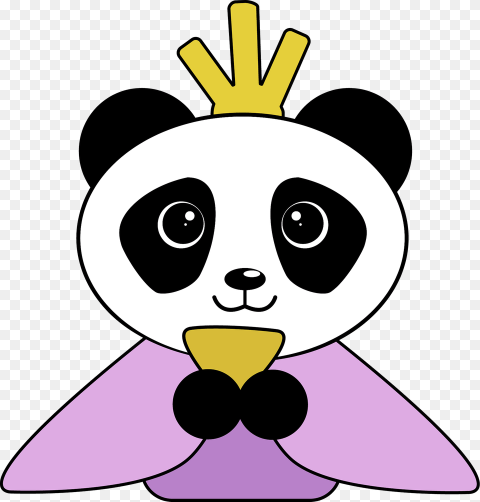 Panda Queen Clipart, Cartoon, Animal, Fish, Sea Life Free Png Download