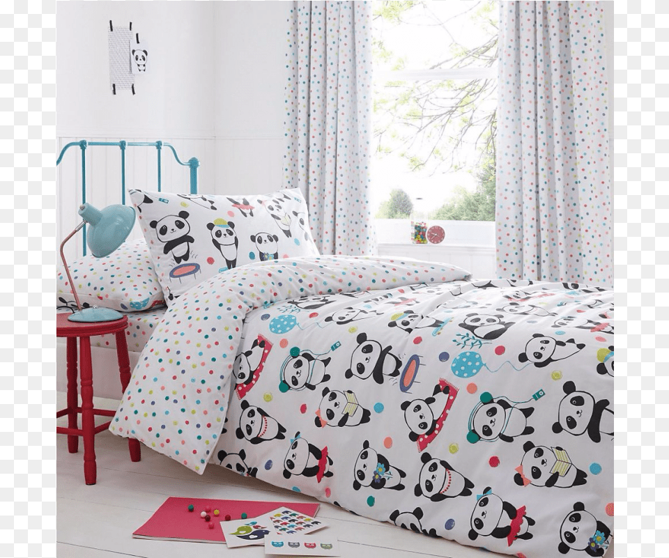 Panda Room For Girls, Bed, Furniture, Bed Sheet Free Png