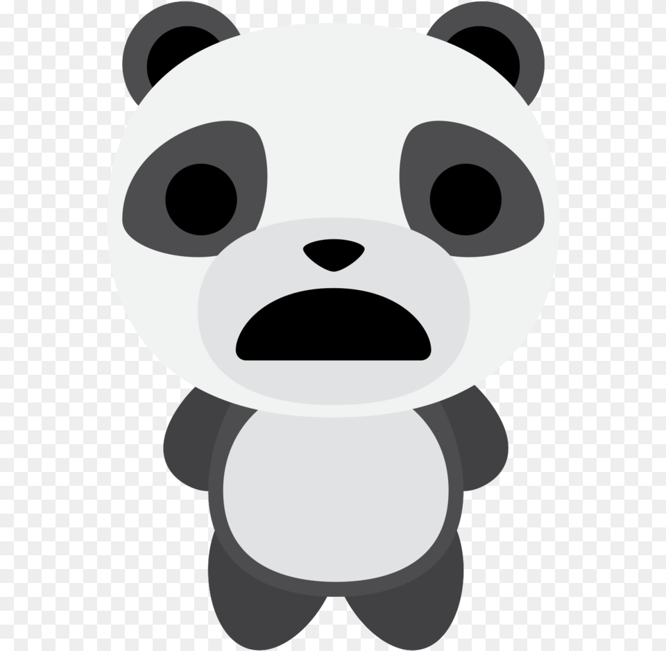 Panda Sad With Transparent Background Portable Network Graphics, Stencil, Snout Png