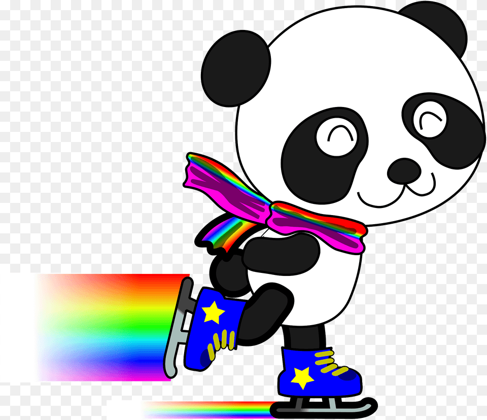 Panda Skater Clipart, Baby, Person Free Png