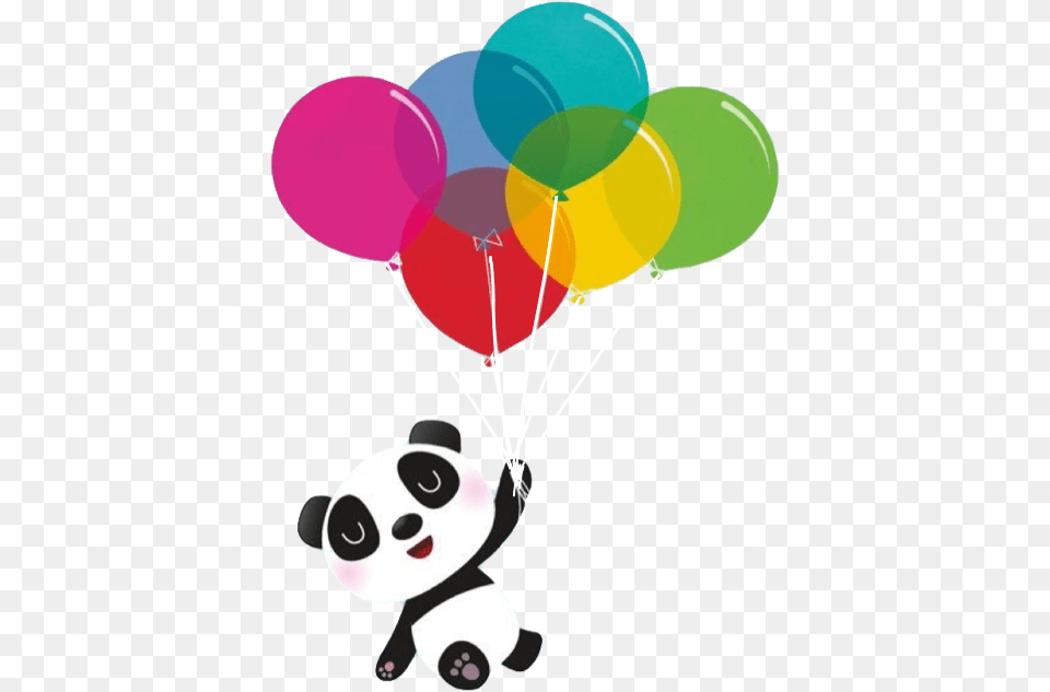 Panda With A Balloon Free Png