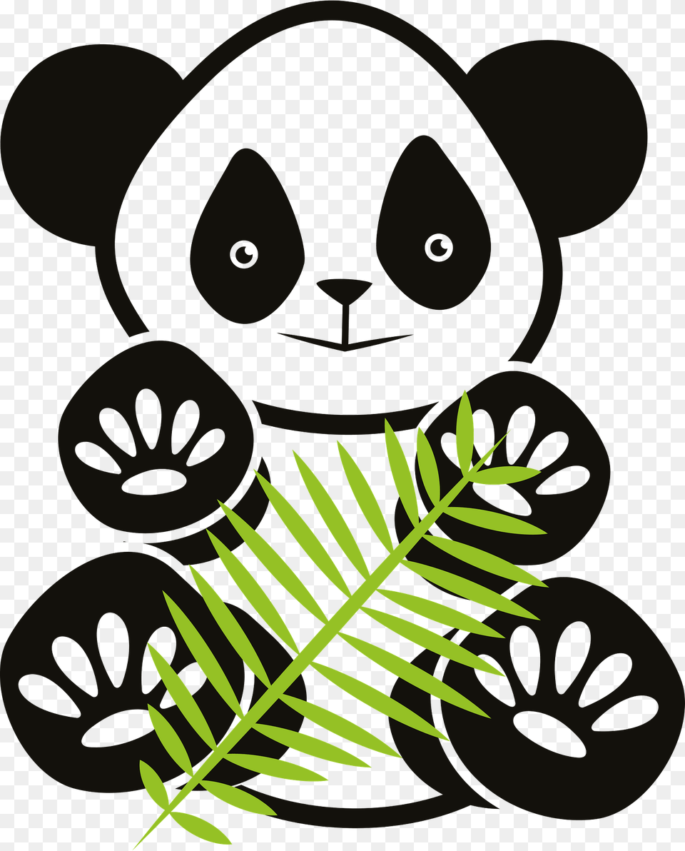 Panda With Bamboo Clipart, Device, Grass, Lawn, Lawn Mower Png Image