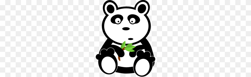 Panda With Bamboo Leaves Clip Art Ideas For The House, Stencil, Animal, Kangaroo, Mammal Png