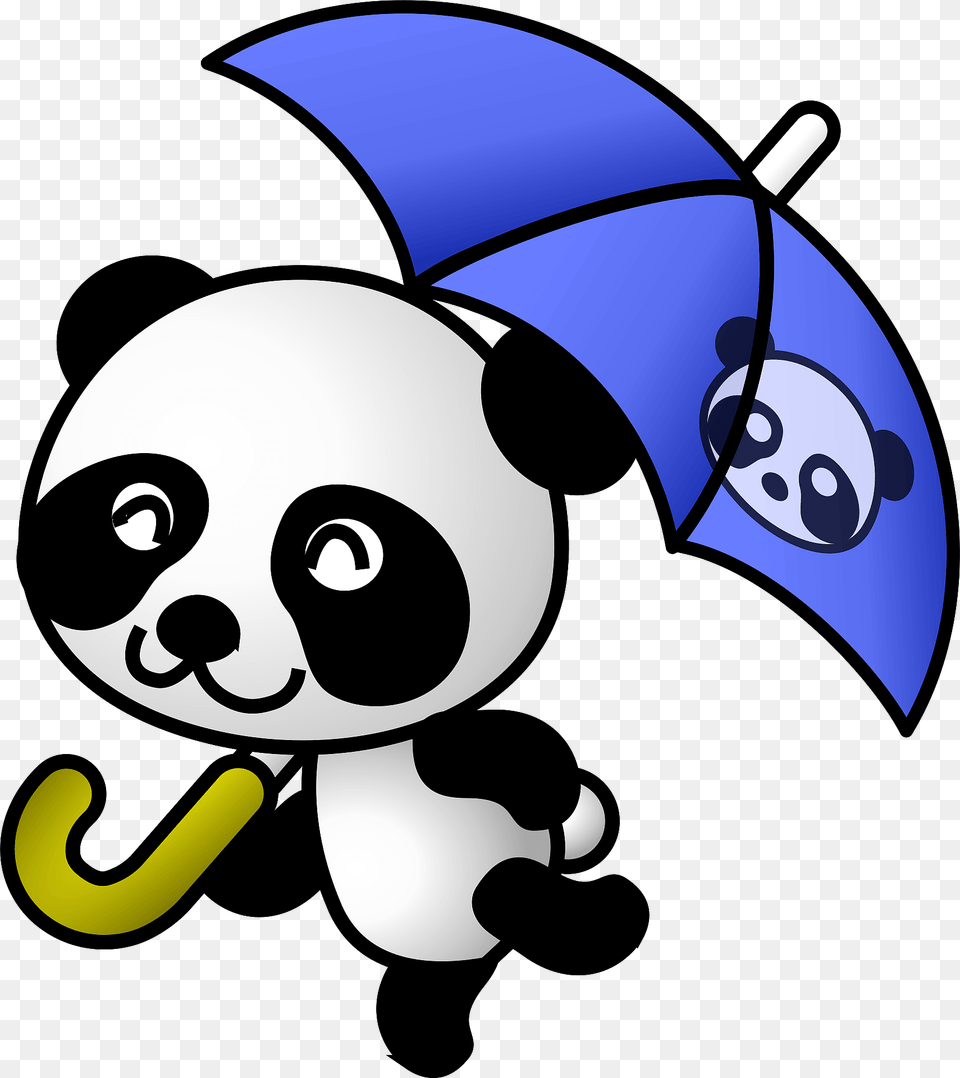 Panda With Umbrella Clipart, Canopy, Ammunition, Grenade, Weapon Free Png Download
