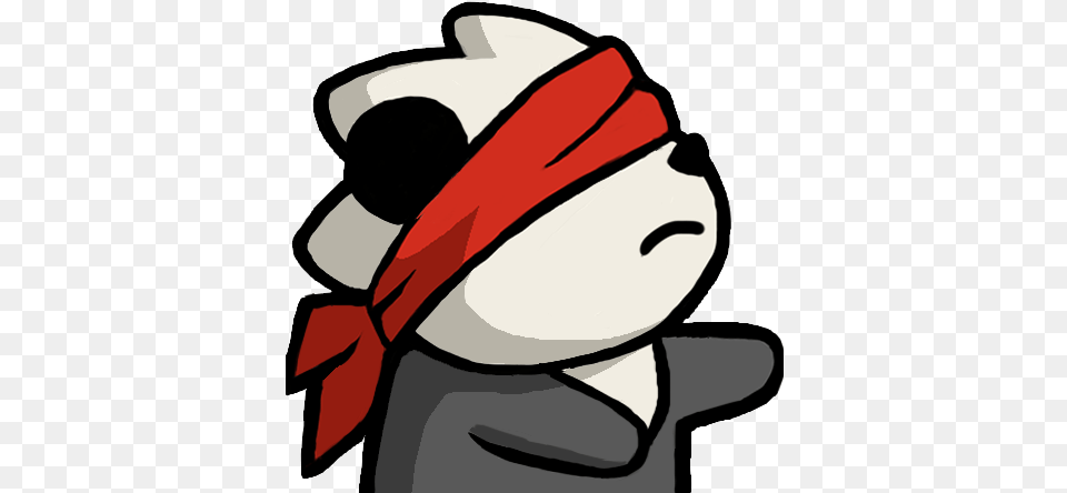 Pandablindfold Panda Emoji Discord, Accessories, Formal Wear, Tie, Headband Free Png Download