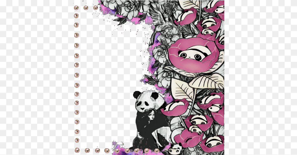 Pandahugs Panda Tarepanda Pandas Wlka Tare Panda Tarepanda, Publication, Book, Comics, Purple Free Png Download