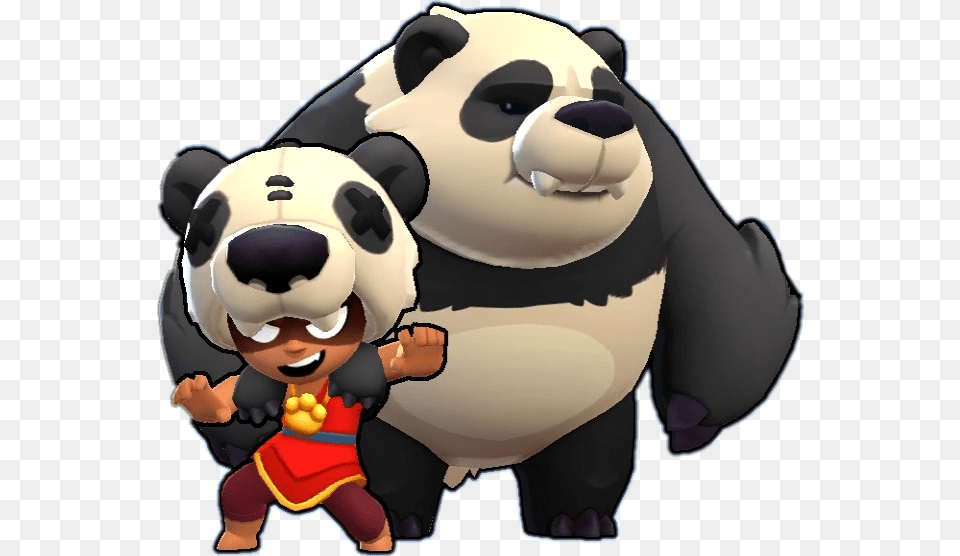 Pandanita Nita Brawlstars Brawler Brawl Stars Nita Skins, Animal, Bear, Giant Panda, Mammal Free Png