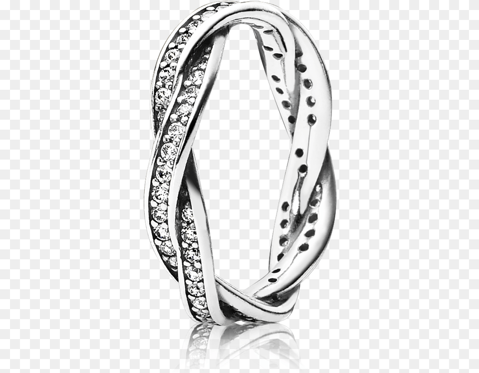 Pandora Braided Pave Ring, Accessories, Jewelry, Platinum, Earring Free Transparent Png