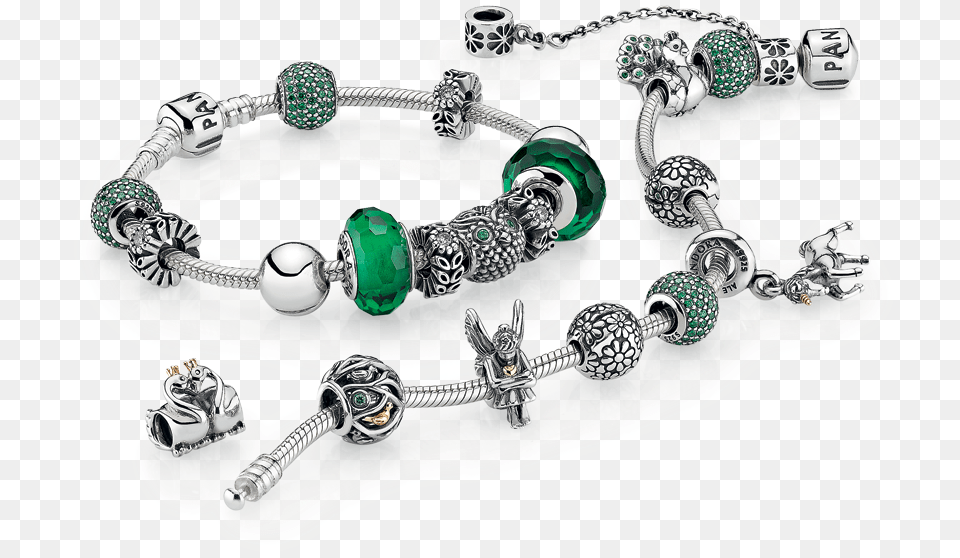 Pandora Charm Bracelet Green, Accessories, Gemstone, Jewelry, Emerald Free Png