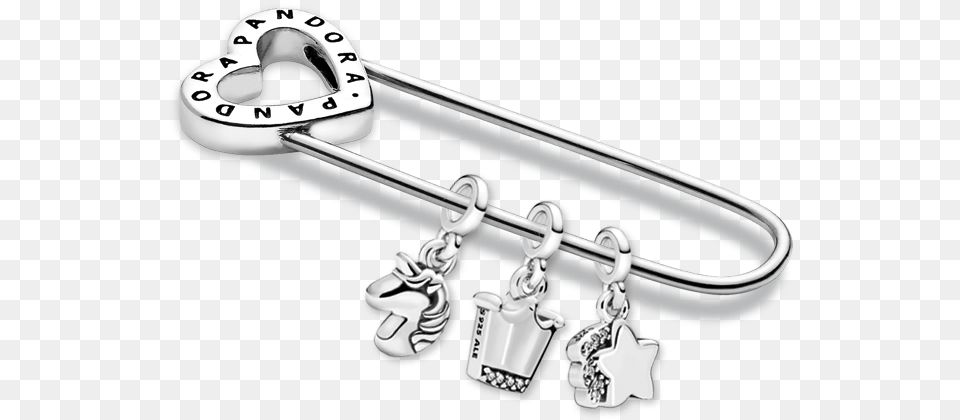 Pandora Me Safety Pin Brooch, Silver, Accessories, Jewelry, Locket Free Png Download