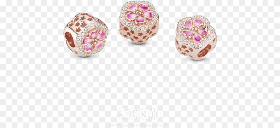 Pandora Rose Charm Radiant Hearts, Accessories, Earring, Jewelry, Gemstone Png