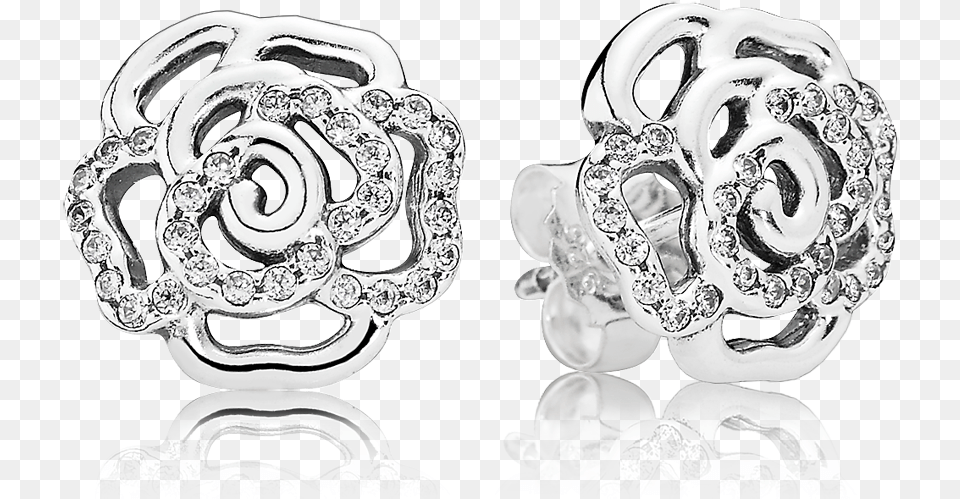 Pandora Rose Silver Earrings, Accessories, Earring, Jewelry, Diamond Free Png Download