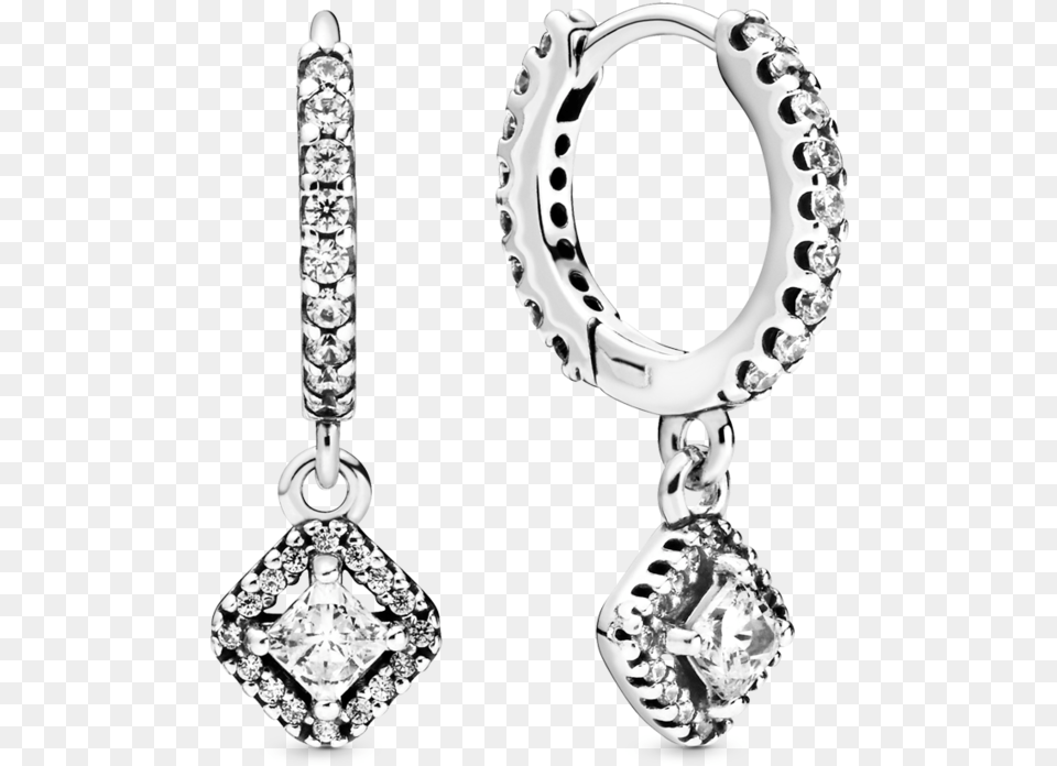 Pandora Title Tag Earring, Accessories, Diamond, Gemstone, Jewelry Png Image