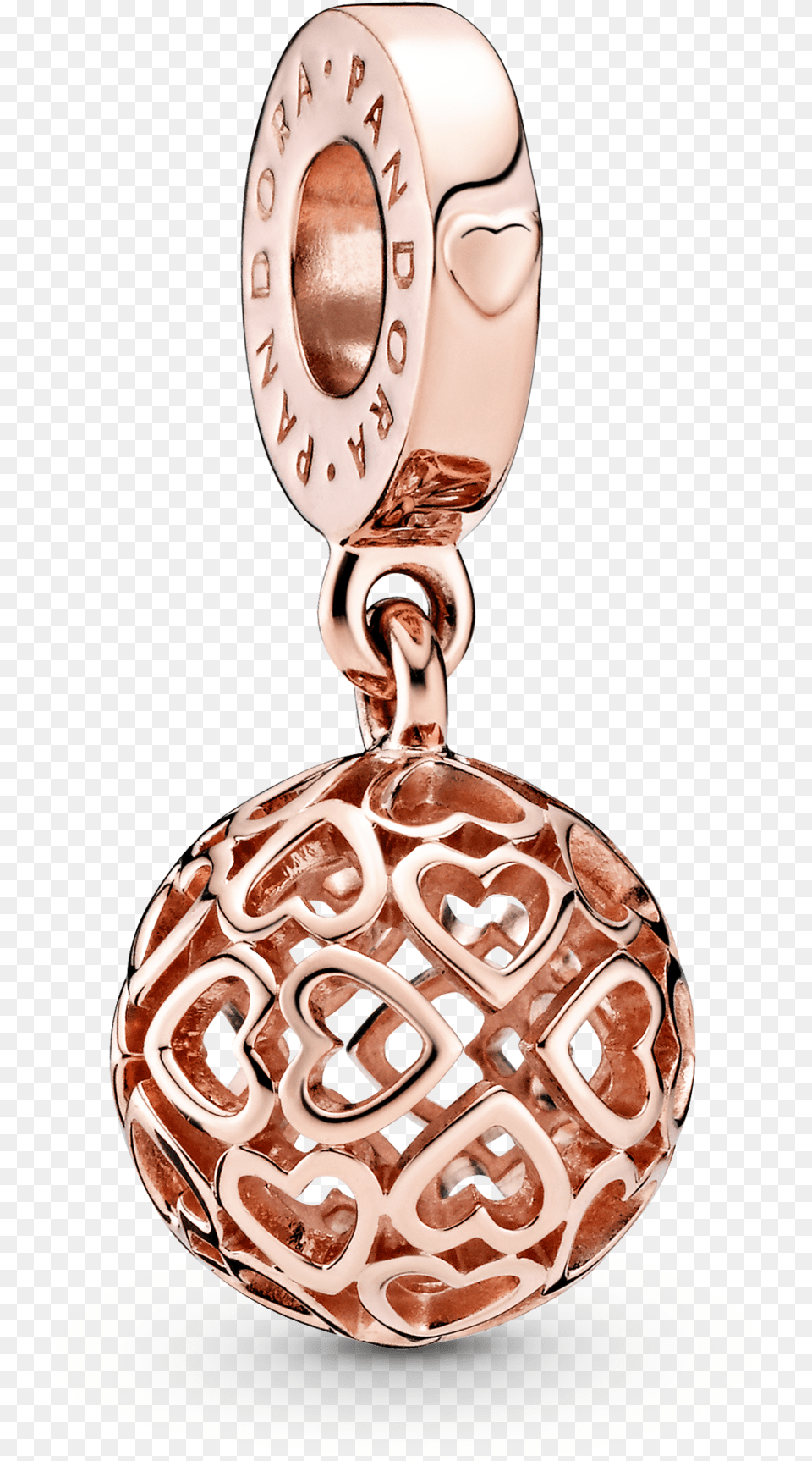 Pandora Title Tag Openwork Heart Ball Charm Pandora, Accessories, Earring, Jewelry, Pendant Png Image